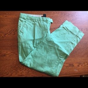 H &M teal green Capri 12